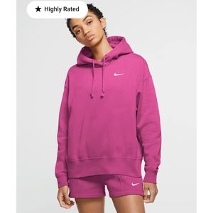 Nike Sportswear Women's Fleece Hoodie NWT Fuchsia
